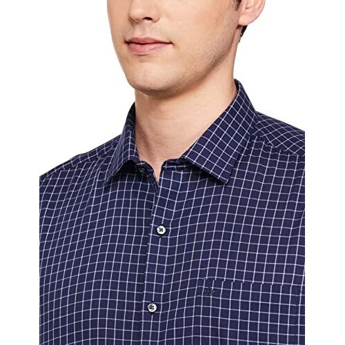 Arrow Checkered Slim Fit Dobby Formal Shirt Maroon