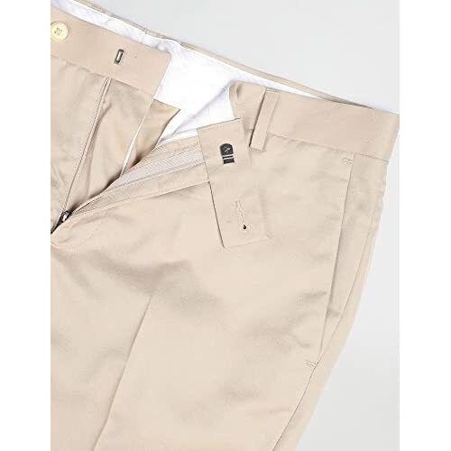 Arrow Men's Mid Rise Tailored Pants (Aradotr2844_Beige, 34