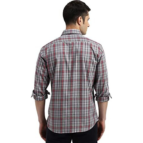 Arrow Men's Slim Fit Shirt (Asadosh01865_Grey