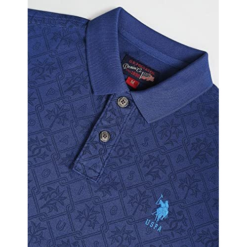 U.S. Polo Assn. Men's Phulkari Slim Fit T-Shirt (Udoen1Polo122_Navy