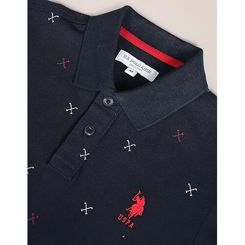 U.S. Polo Assn. Mens Half Sleeve Polo T-Shirts (Ustshf0189_Navy_Xxl)