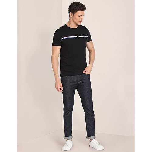 U.S. Polo Assn. Men's Slim Fit T-Shirt (Ustshf0205_Black