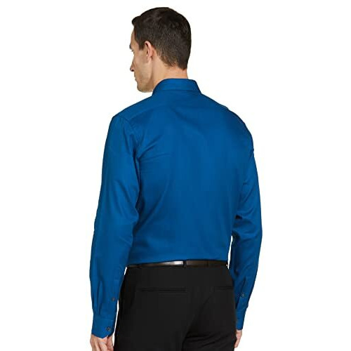 Arrow Men's Solid Full Sleeve Slim Fit Cutaway Collar Cotton Formal Shirt (Arcbosh0007_Medium Blue_42)