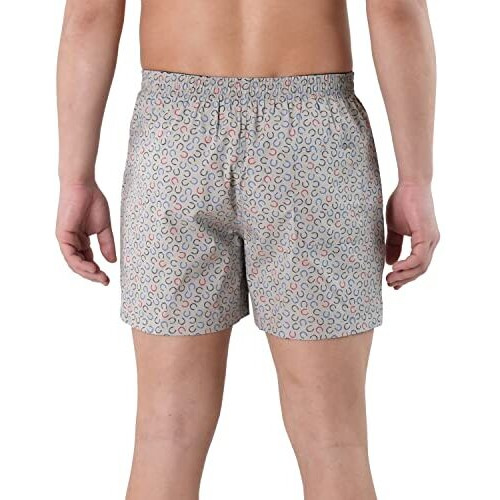 U.S. Polo Assn. Men Graphic Print Cotton I657 Boxers - Pack Of 1 (Grey-Horseshoes L)