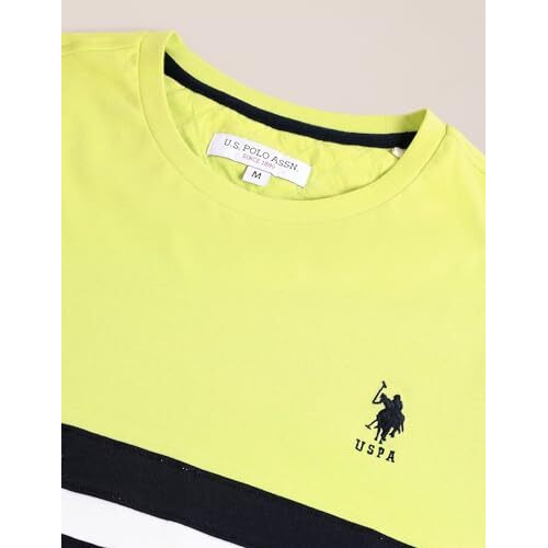U.S. Polo Assn. Men's Colorblock Slim Fit Shirt (Ustshf0309_Green