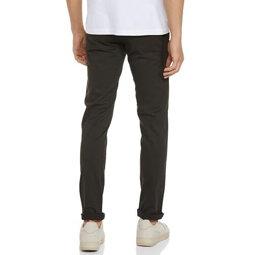 Arrow Men's Solid Slim Fit Acrylic Casual Trouser Grey