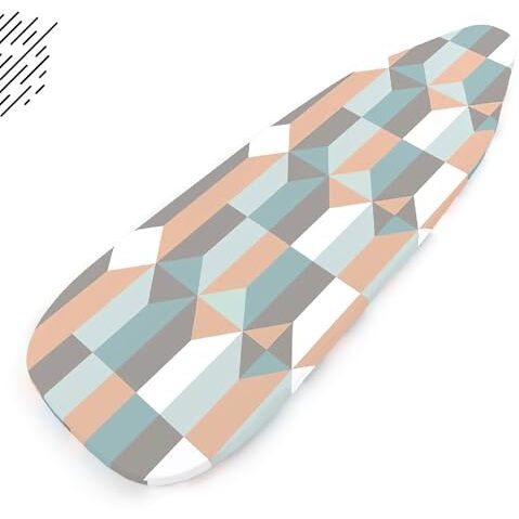Encasa Xo Ironing Board Cover With 4Mm Extra Thick Felt Pad For Steam Press - Blocks - (Fits Standard Large Boards Of 125X39 Cm) Elastic Fitting, Heat Reflective, Protective