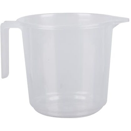 Kuber Industries Bathroom Mug | Plastic Bath Mug For Bathroom | Strong Mug For Bathroom | Toilet Mug | Washroom Jug | Mug For Bathing | 1500 Ml | Pack Of 2 | Transparent