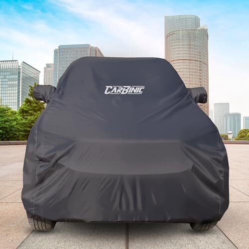 Carbinic Car Body Cover For Maruti Suzuki Fronx 2023 | Water Resistant, Uv Protection Car Cover | Scratchproof Body Shield Dustproof All-Weather Cover With Mirror Pocket | Car Accessories