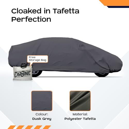 Carbinic Car Body Cover For Maruti Suzuki Fronx 2023 | Water Resistant, Uv Protection Car Cover | Scratchproof Body Shield Dustproof All-Weather Cover With Mirror Pocket | Car Accessories