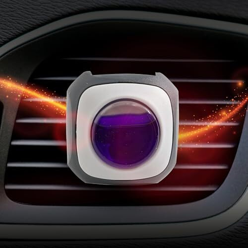 Absorbia Lavender Car Air Freshener Vent Clips, 6 Pack, 4Ml Capacity Each, Purple & Black, Blister Pack