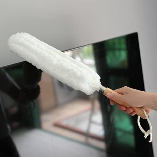 The Better Home Microfiber Feather With Handle Duster For Home Cleaning | Fan Cleaner Brush With Long Road | Dusting Brush For Home Cleaning | Home Cleaning Accessories | Cleaning Supplies | 1 Pack