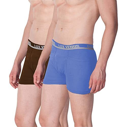 Lux Venus Pure Cotton Pocket Drawer For Men (Pack Of 2) Multicolour