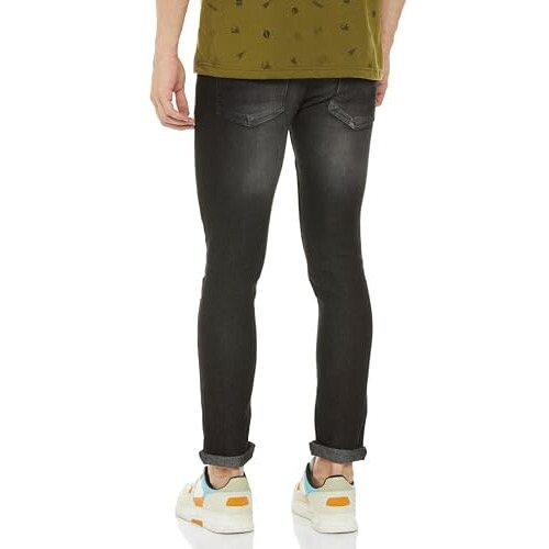 Ketch Men's Skinny Jeans (Khjn000398_Dark Grey_32)