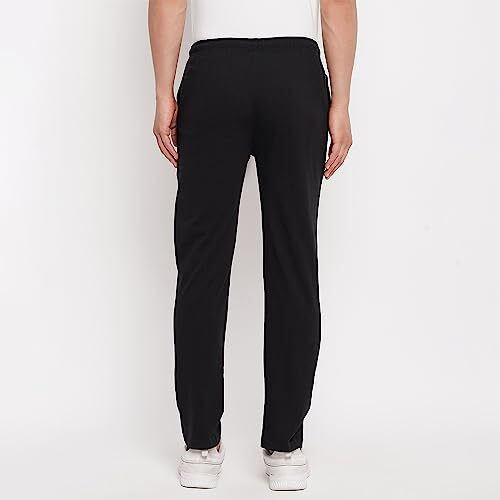 Duke Stardust Men Regular Track Pant (Lf5680_Black_Xl)