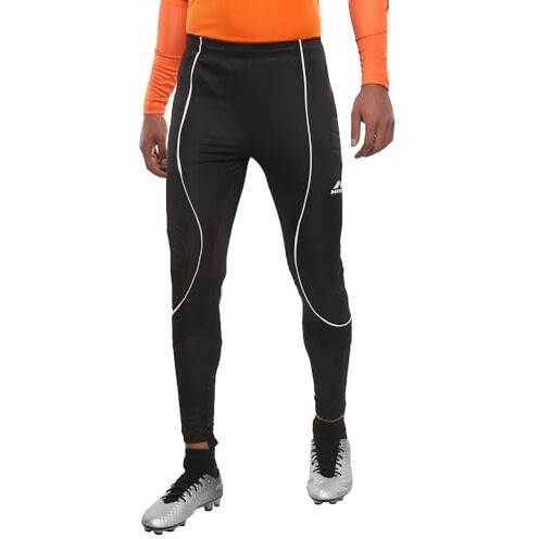 Nivia Goalkeeper Pant Only For Men/Gym And Sports Wear/Comfortable Durable Fabric/Skinny Body Fit For Athletic Workout And Running (Black,L)