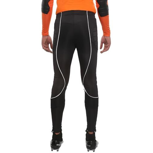Nivia Goalkeeper Pant Only For Men/Gym And Sports Wear/Comfortable Durable Fabric/Skinny Body Fit For Athletic Workout And Running (Black,L)
