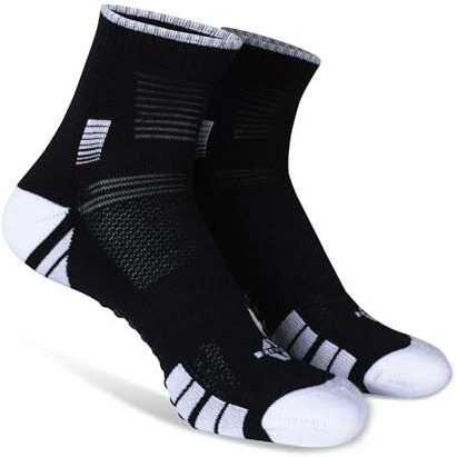 Nivia Badminton Court Bamboo Performance Socks High Ankle-Black (Free Size)