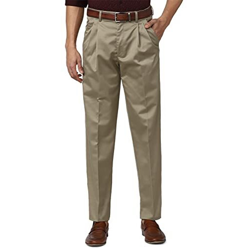 Peter England Men's Regular Casual Pants (Pctpcsmb803614_Olive