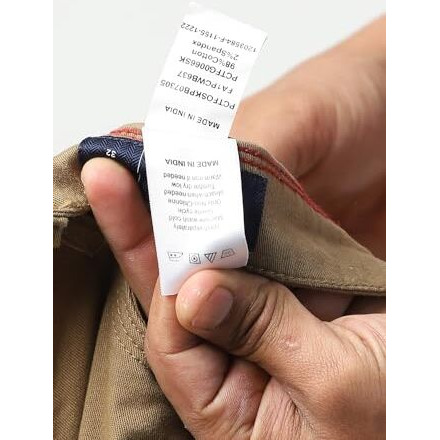Peter England Men's Skinny Fit Mid Rise Stretchable Everyday Casual Trouser | Scoop Pocket Premium Twill Chinos | Flat Front Dark Khaki, 34