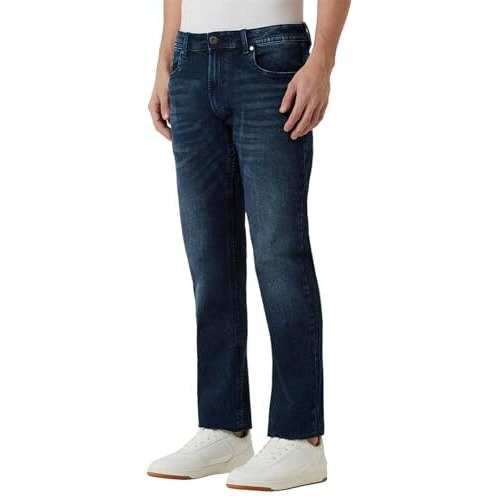 Peter England Men's Regular Jeans (Pjdnaotfm93159_Navy