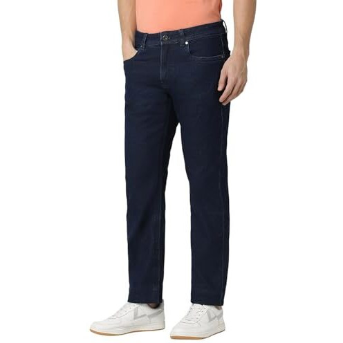 Peter England Men's Regular Jeans (Pjdnaotfd80099_Navy