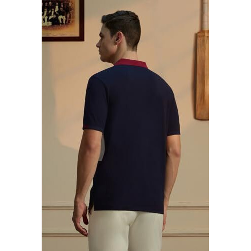 Peter England Men's Regular Fit T-Shirt (Pckpirgfo83908_Multi