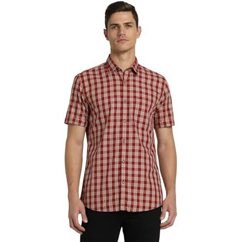 Peter England Men's Slim Fit Shirt (Pcshlslp663030_Multi