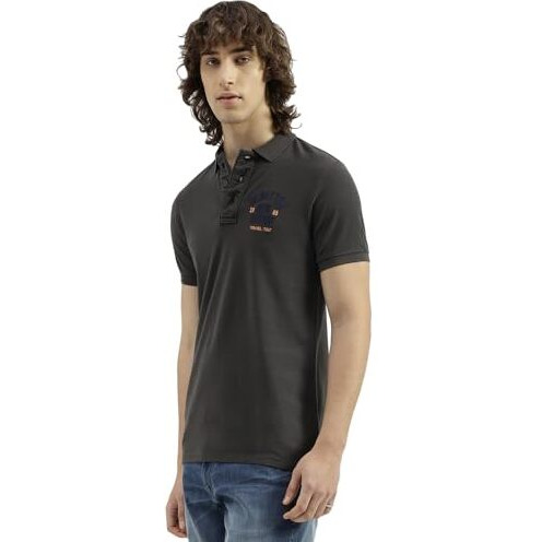 United Colors Of Benetton Men's Solid Regular Fit T-Shirts (24P3079J3021Idi7_Grey