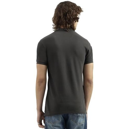 United Colors Of Benetton Men's Solid Regular Fit T-Shirts (24P3079J3021Idi7_Grey