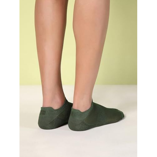 Damensch Aloe-Soft Socks | Anti Odour, Aloe Infused Premium Socks- Pack Of 2- Confident Green, Shy Grey-Free Size