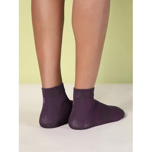 Damensch Aloe-Soft Socks | Anti Odour, Aloe Infused Premium Socks- Pack Of 2- Lunar Blue, Deep Wine-Free Size