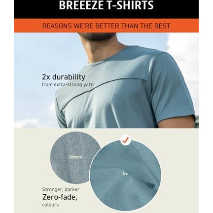 Damensch Breeeze Regular Fit Ultralight Melange T-Shirts Shorts For Men | Premium Combed Cotton Vortex Blend, Superior Gold Finish- Teal Haze-Xl