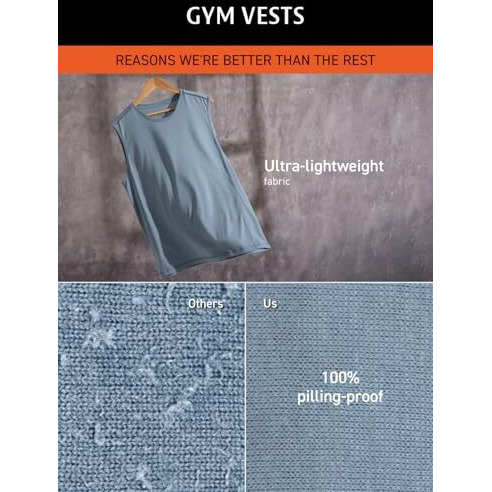 Damensch Breeeze Tank Tops | Premium Cotton Blend, Ultra Lightweight Tank Tops-Breeze Blue-Pack Of 1- L