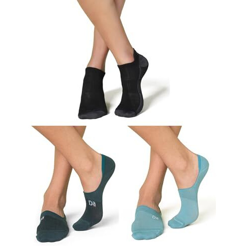 Damenschpack Of 3 Regular Fit Cotton Blend Super Soft Anti-Bacterial Moisture Wicking Stretchy Breathable Below Ankle Socks For Men