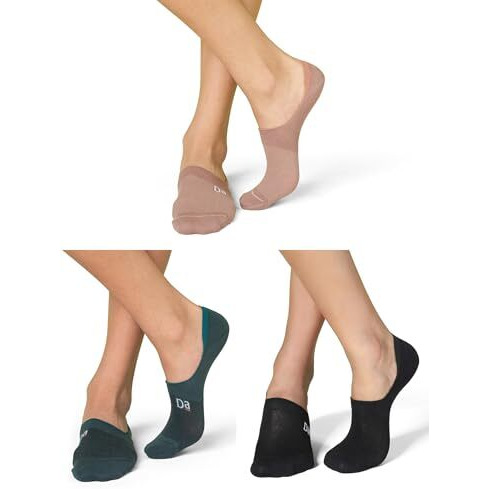 Damenschpack Of 3 Regular Fit Cotton Blend Super Soft Anti-Bacterial Moisture Wicking Stretchy Breathable Below Ankle Socks For Men