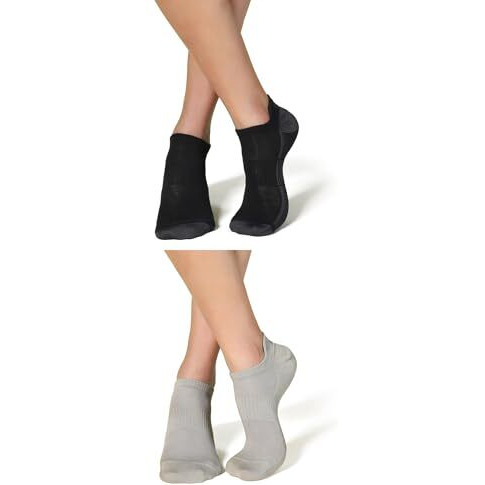 Damenschpack Of 2 Regular Fit Cotton Blend Super Soft Anti-Bacterial Moisture Wicking Stretchy Breathable Ankle Lengthsocks For Men