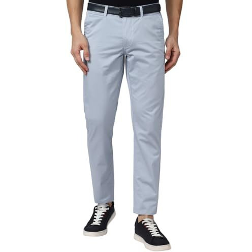 Van Heusen Men's Slim Casual Pants (Vstfwslba16379_Blue