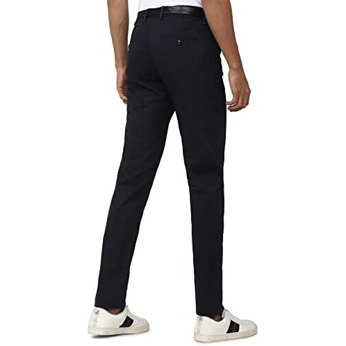 Van Heusen Men's Slim Casual Pants (Vstfwslb638390_Navy