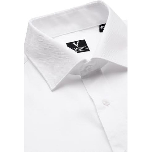 Van Heusen Men's Cotton Regular Fit Shirt (Vhsfbcubo70862_White, 42