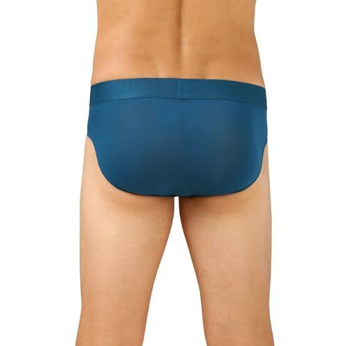 Van Heusen Men's Microfiber Classic Solid Briefs (Pack Of 1) (Ihibr1Amt40007_Blue_L_Moroccan Teal