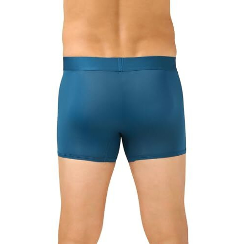 Van Heusen Men's Microfiber Classic Solid Trunks (Pack Of 1) (Ihitr1Amt40047_Blue_L_Moroccan Teal