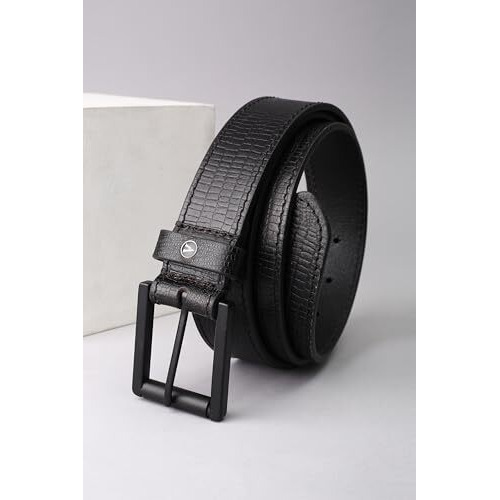 Van Heusen Men's Leather Belt, Black