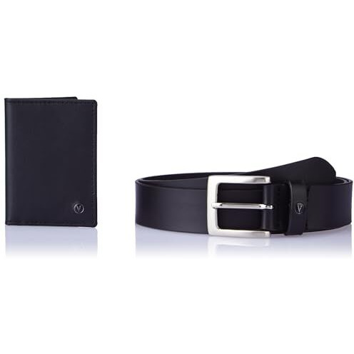 Van Heusen Leather_Mens__Belt & Card Holder Combo_(Vhblecomf100006_Black_L)