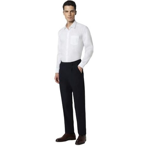 Van Heusen Cotton Men's Slim Fit Shirt (Vhsffslba14081_Ceramic White 42)