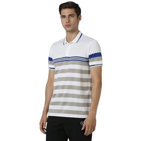 Van Heusen Men's Regular Fit T-Shirt (Vfkpargfu00572_White