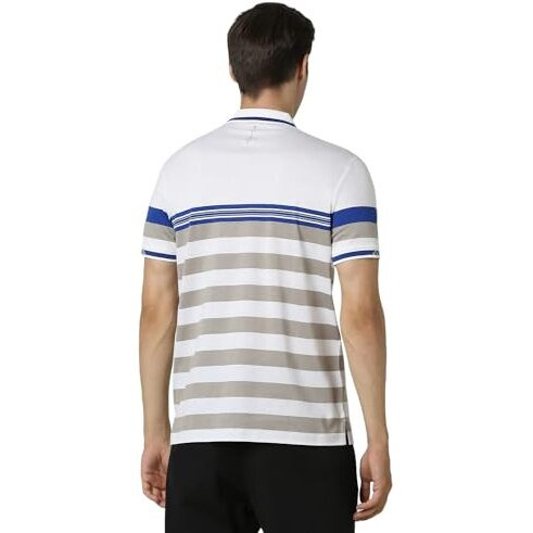 Van Heusen Men's Regular Fit T-Shirt (Vfkpargfu00572_White