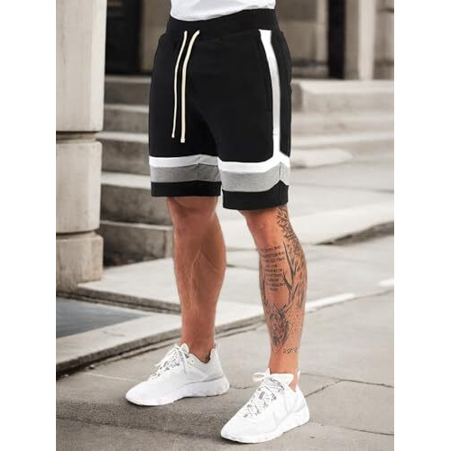 Nobero Men's Bermuda Shorts (1M-Bwsh-R0016-Bl_Black_Xl)