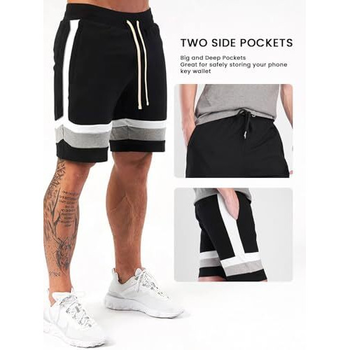 Nobero Men's Bermuda Shorts (1M-Bwsh-R0016-Bl_Black_Xl)