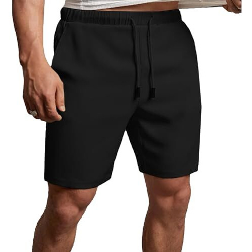 Nobero Men's Bermuda Shorts (1M-Bwsh-R0036-Bl_Black_M)